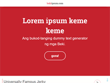 Tablet Screenshot of bekiipsum.com